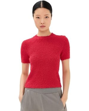 Tibi Serviette Baby Tee - Red