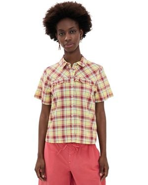 Damson Madder Check Shirt - Red