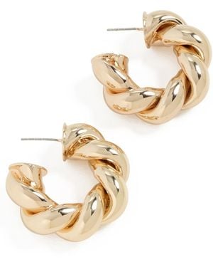 BaubleBar Auren Twist Earrings - White