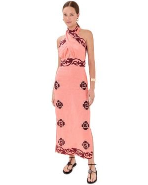 Johanna Ortiz Energetic Patterns Ankle Dress - Pink