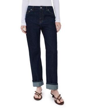 Tibi Selvage Denim 5 Pocket Alec Jeans - Blue