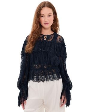 Sea Sharleen Lace Top - Blue