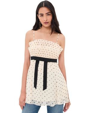 Zimmermann Pleated Frill Camisole - Black