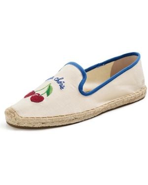 Soludos The Embroidery Smoking Slippers - Black