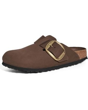 Birkenstock Boston Big Buckle Tonal Clogs - Brown