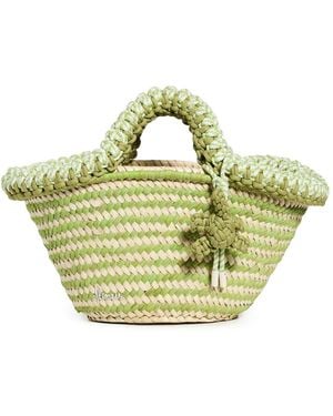 ALÉMAIS Dee Dee Mini Basket Tote - Green