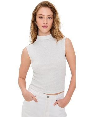 PERFECTWHITETEE Elyse Sweater Rib Tank - White