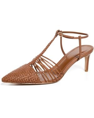 Alexandre Birman Nessa Woven 60Mm Heels - Brown