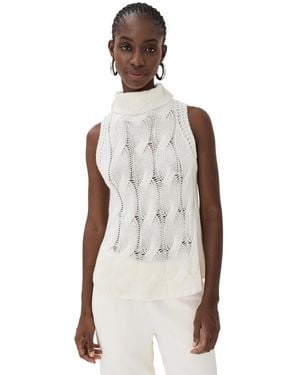 SABLYN Cashmere Saige B Cropped Turtleneck - Natural