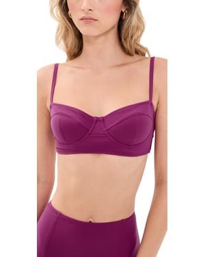 Ulla Johnson Zahara Bra Cup Bikini Top - Purple