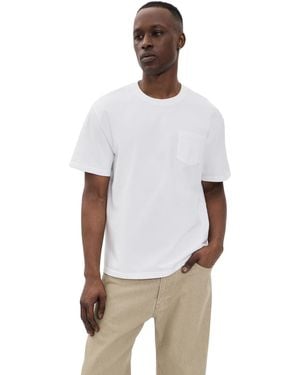 Marine Layer Relaxed Cloud 9 Jersey Tee - White