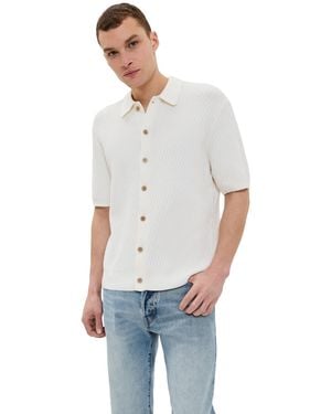 Wax London Honeycomb Cable Tellaro Shirt - Multicolour
