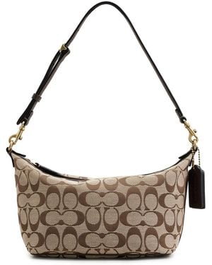 COACH Signature Jacquard Pouch Shoulder Bag - Multicolor