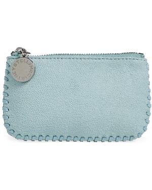 Stella McCartney Falabella Faux Shaggy Deer Key Pouch - Blue