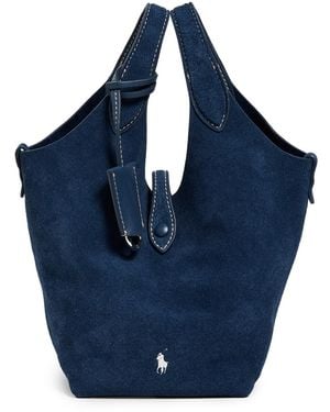 Polo Ralph Lauren Suede Crossbody Bag - Blue