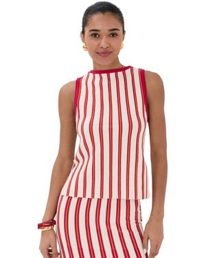 Escvdo Manglar Sleeveless Top - Red