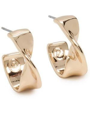 Ettika Heirloom Twist Small Hoops - Natural