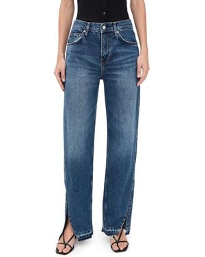 Reformation Val 90S Mid Rise Straight Jeans - Blue