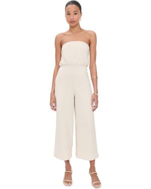 Susana Monaco Blouson Tube Jumpsuit - Natural