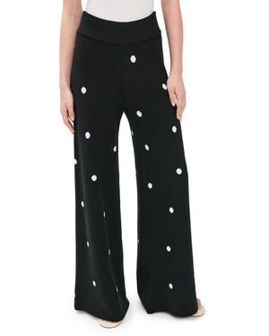 Splendid X Cellajaneblog Polka Dot Sweater Pants - Black