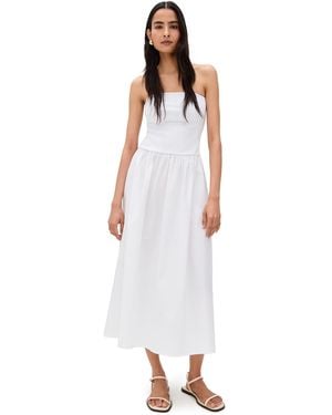 PERFECTWHITETEE Combo Strapless Dress - White