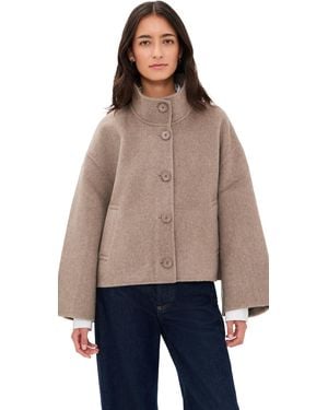 Lamarque Mckenna Cropped Wool Jacket - Blue