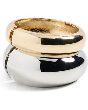 Shashi Wayne Bangle Cuff Set - White