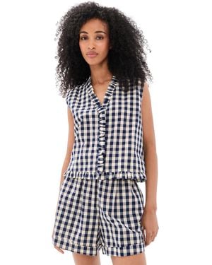 Vrg Grl Phoebe Vest Top - White
