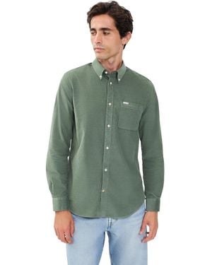 Barbour Ramsey Tailored Corduroy Shirt - Green