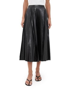 A.L.C. A. L.C. Etta Faux Leather Skirt - Black