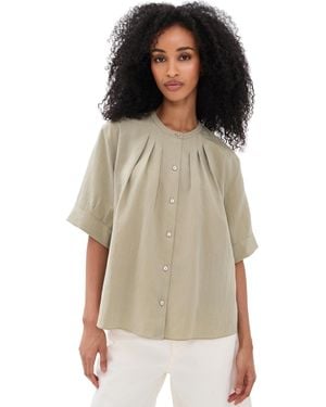 Vince A-Line Gathered Shirt - Multicolor