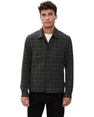 Les Deux Marseille Check Hybrid Jacket - Black