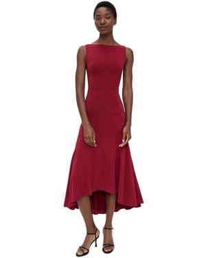 GUIZIO Daye Midi Dress - Red