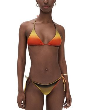 水着・ビーチグッズその他 THE ATTICO BEACHWEAR (WBC00009PAA094AA) The Attico アニマルフリーレザー ビキニ | ブラック | FARFETCH JP