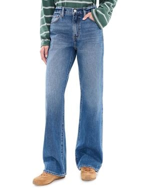 DAZE 2K Mid Rise Relaxed Baggy Jeans - Blue