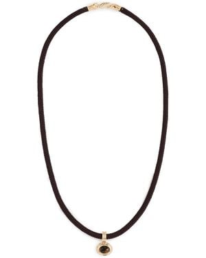 Shashi Maxwell Cord Necklace - Black