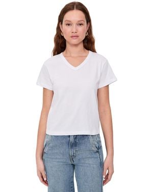 Leset Margo V Neck Shirt - White