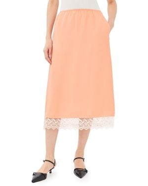 Simone Rocha Lace Trim Negligee Skirt - Multicolor