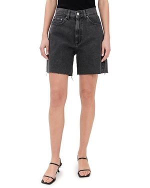 DL1961 Taylor Ultra High Rise Denim Shorts - Black