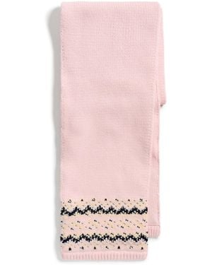Rag & Bone Fallon Stud Fair Isle Scarf - Pink