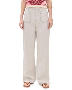 Madewell Patch Pocket Flare Pants - White