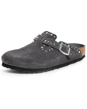 Birkenstock Boston Rivets Tonal Clogs - Black