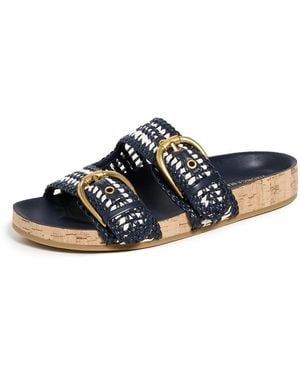Veronica Beard Prue Woven Sandals - Black