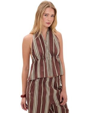 A.L.C. A. L.C. Kaia Linen Top - Natural
