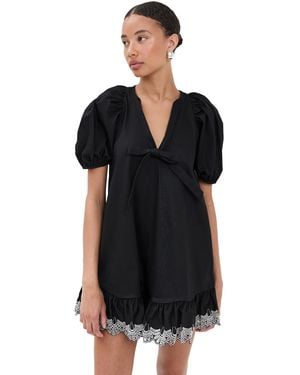 Kika Vargas Kimberly Cotton Dress - Black