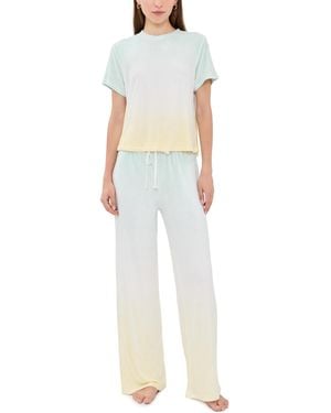 Honeydew Intimates Take A Break Tee Pant Set - White