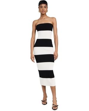 Endless Rose Stripe Tube Mini Dress - Black