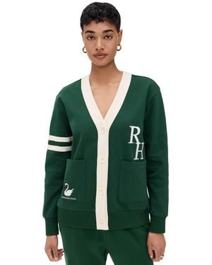 Recreational Habits Hampton Interlock Cardigan - Green