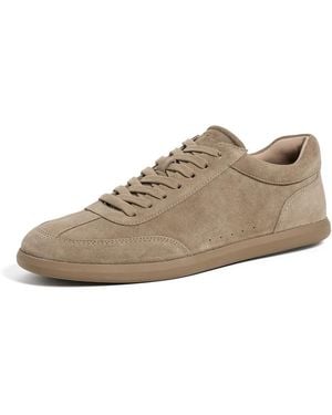 Vince Cove Lace Up Suede Sneakers - White