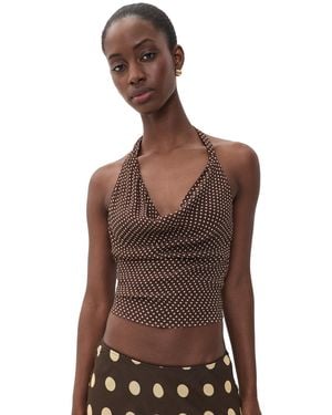 With Jean Casper Top - Brown